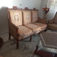 مبل استیل کتیبه ای ۹نفره با ۳تا میز