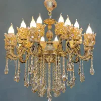 لوستر‌ ارامیس بـ‌ـیست شعله/تعویض لوستر برنج با نو