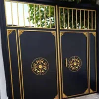 درب گراژ طرح دایره سفید|مصالح و تجهیزات ساختمان|اهواز, زرگان|دیوار