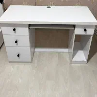 میز کار سفید چهار کشو