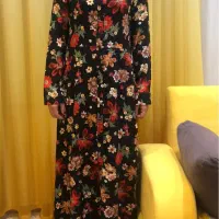 مانتو بلند نخی سایز ۳۶-۳۸