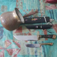 کارد وچاقو برنجی عتیقه قهوه جوش مسی