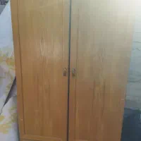 کمد لباسی چوبی چوب گردو درجه یک دوکشو بزرگ وجا دار|جاکفشی، کمد، دراور|شیراز, قلعه نو|دیوار