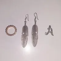 گوشواره و انگشتر در حد نو