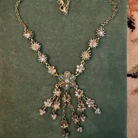 گردنبند بدلی خارجی با سنگ آبی