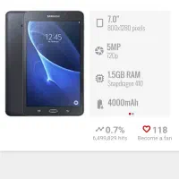 تبلت سامسونگ Tab A 2016|تبلت|تهران, شهر زیبا|دیوار