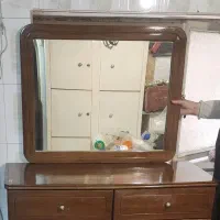 دراور و آینه چوب راش ( ارزان قیمت)|جاکفشی، کمد، دراور|همدان, |دیوار