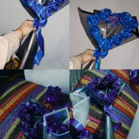 گل  جاودانه تک دسته گل باکس