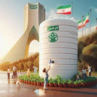 مخزن آب پلیمری(منبع آب)(تانکرآب)ذخیره آب خزر