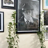 تابلو های سیاه قلم و مداد رنگی