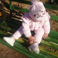 ست بافت دخترونه|کفش و لباس بچه|گرگان, |دیوار