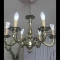 لوستر شش شعله برنز