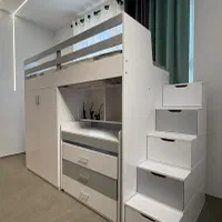 تخت یکنفره و تخت دوطبقه کد۵۴۳۲۱|تخت و سرویس خواب|اصفهان, باغ فدک|دیوار