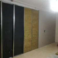 نصب عایق صوتی صداگیر دیوار مشترک دیوارکاذب صدا گیر