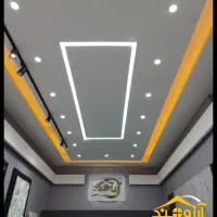 کناف سقف کاذب کاغذ دیواری