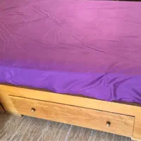 تخت یکنفره چوبی سالم و محکم|تخت و سرویس خواب|گرگان, |دیوار