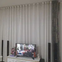 پرده حریرشاین ترک با دکور طرح پتینه طلاکوب