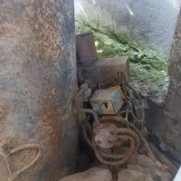 دیگ آب گرم و مشعل گازوئیلی