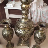 سماور ذغالی باقوری و گلدان|صنایع دستی و سایر لوازم تزئینی|تهران, آذری|دیوار
