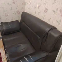 مبل راحتی با روکش چرم ( فروش اقساطی )|مبلمان خانگی و میز عسلی|اهر, |دیوار