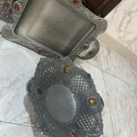 میوه خوری وسینی نگین دار سیلور