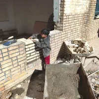 سنگ نما ساختمان و پله و شمشیری پله و نمای  داخلی