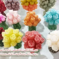 دسته  گل شمعهای  تزیینی