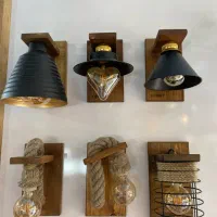 اویز چوبی|لوستر و چراغ آویز|اصفهان, فجر|دیوار