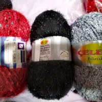 کاموا ترک مشکی قرمز طوسی