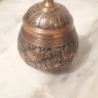 گلدان قندان مسی|صنایع دستی و سایر لوازم تزئینی|رشت, خمیران زاهدان|دیوار