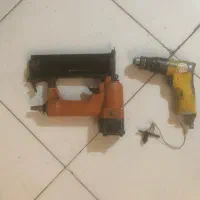 ابزارآلات نجاری میخکوب اسکا و دریل بادی