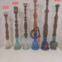 قلیان چوب گردو با تنگ شیشه