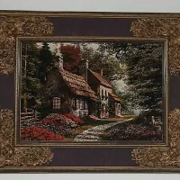 دو عدد قاب عکس فرش طبیعی|تابلو فرش|رشت, پاره بیجار|دیوار