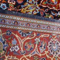 جفت قالیچه دستباف کرک کاشان سرمه ای ،حراج شد|فرش|تهران, بازار|دیوار