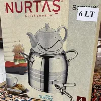 سماور و قوری ۶ لیتری اصل ترکیه کاملا نو