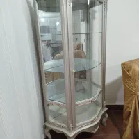 میزصبحانه خوری۴نفره به همراه کمد شیشه ای ویترینی|میز و صندلی غذاخوری|قزوین, |دیوار