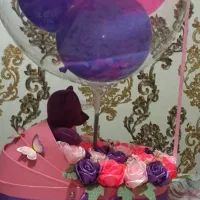 انواع دسته گل روبانی بامس نوزاد باکس هدیه|گل مصنوعی|اهواز, رسالت|دیوار