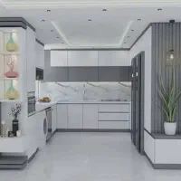 کابینت.کمد.پله میزبارمیزتی وی کورین چوب پلاست|خدمات پیشه و مهارت|رشت, اسماعیل آباد|دیوار