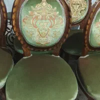 صندلی سلطنتی قدیمی تعداد ۷عددمناسب میز ناهار خوری|صندلی و نیمکت|نشتارود, |دیوار