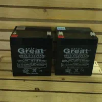 2 عدد باتری ۱۲ ولت ۵ آمپر