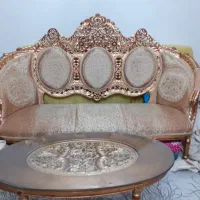 مبل استیل سلطنتی کلاسیک ورق طلا