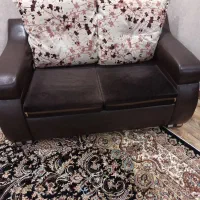 مبل چرم هفت نفره در حد نو