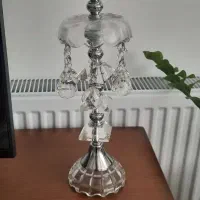 یک جفت شمعدان شمعدون کریستال