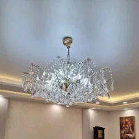 یه جغت لوستر کریستالی|لوستر و چراغ آویز|قزوین, |دیوار