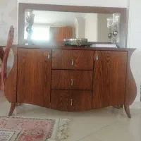 آینه کنسول جنس چوب درحد
