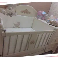 تخت نوزاد نوجوان بچگانه چوب