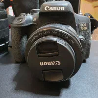 دوربین 750D canon خانگی شات ۱۸۰۰تا ۲ تا لنز