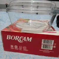 قابلمه پیرکس درب دار ترکیه‌ای شعله مستقیم