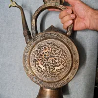 فروش آفتابه یا ابریق مسی غرق در قم|کلکسیون اشیاء عتیقه|تهران, خلازیر|دیوار