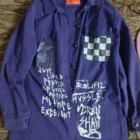 مانتو کراپ گوشگیر شلوار کراپ ساق دست